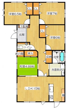 泗水住吉2号地間取り画