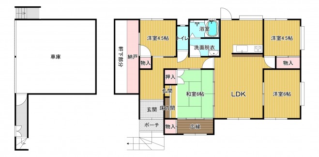 菊陽町久保田間取り画