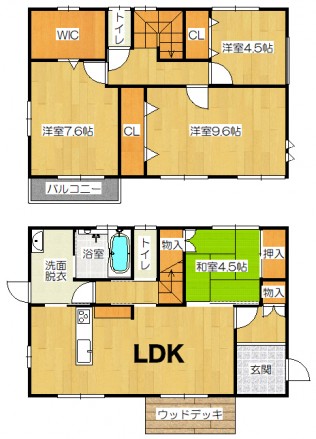 宮地2階建間取り画