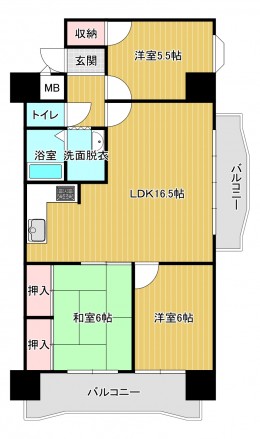 ラポール白川間取画