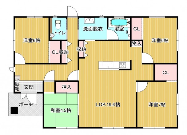 吉富黒木１号地間取り画